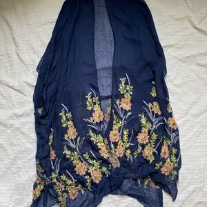 Francesca's Navy Blue Lightweight Layering Top